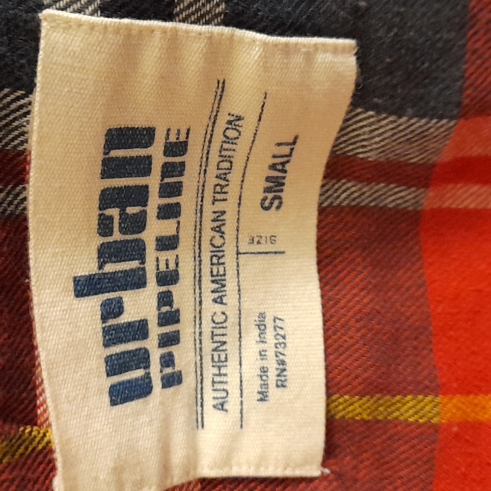 Men Plaid Flannel Button Down Shirt by Urban Pipeline Size S Pre-loved - Picture 3 of 6